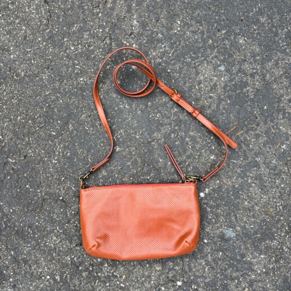 Universal Threads Faux Brown Leather Crossbody - Picture 2 of 5